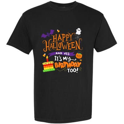 Spooky Birthday Bash Celebrating Halloween and My Special Day Garment-Dyed Heavyweight T-Shirt