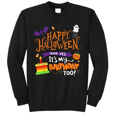 Spooky Birthday Bash Celebrating Halloween and My Special Day Sweatshirt