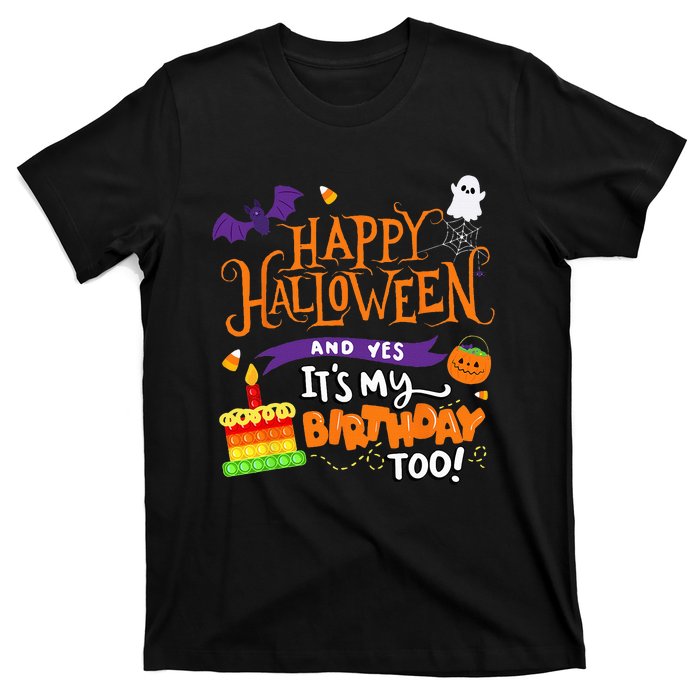 Spooky Birthday Bash Celebrating Halloween and My Special Day T-Shirt