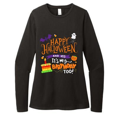 Spooky Birthday Bash Celebrating Halloween and My Special Day Womens CVC Long Sleeve Shirt