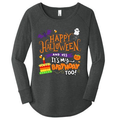 Spooky Birthday Bash Celebrating Halloween and My Special Day Women's Perfect Tri Tunic Long Sleeve Shirt