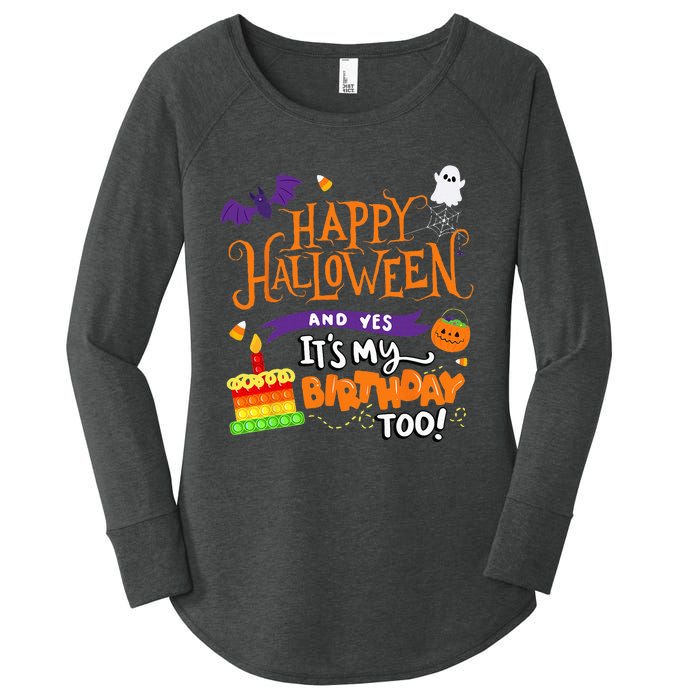 Spooky Birthday Bash Celebrating Halloween and My Special Day Women's Perfect Tri Tunic Long Sleeve Shirt