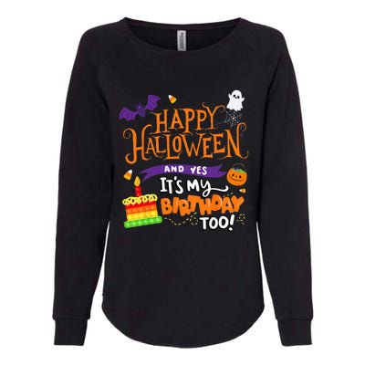 Spooky Birthday Bash Celebrating Halloween and My Special Day Womens California Wash Sweatshirt