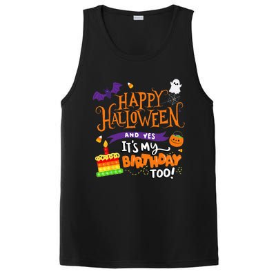 Spooky Birthday Bash Celebrating Halloween and My Special Day PosiCharge Competitor Tank