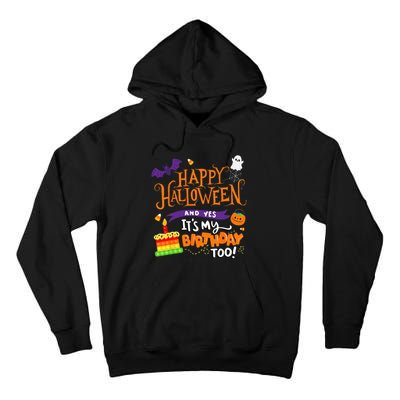 Spooky Birthday Bash Celebrating Halloween and My Special Day Tall Hoodie