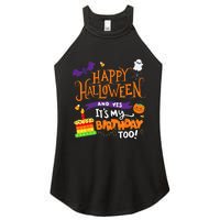 Spooky Birthday Bash Celebrating Halloween and My Special Day Women's Perfect Tri Rocker Tank