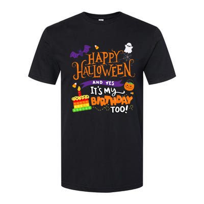 Spooky Birthday Bash Celebrating Halloween and My Special Day Softstyle CVC T-Shirt