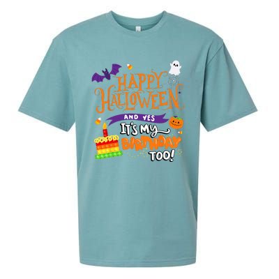 Spooky Birthday Bash Celebrating Halloween and My Special Day Sueded Cloud Jersey T-Shirt