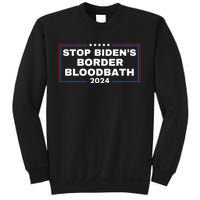 Stop BidenS Border Bloodbath Saying Trump Sweatshirt