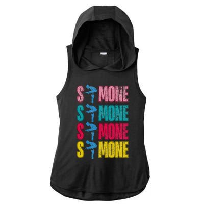 Simone Balance Beam Ladies PosiCharge Tri-Blend Wicking Draft Hoodie Tank