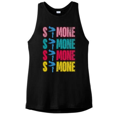 Simone Balance Beam Ladies PosiCharge Tri-Blend Wicking Tank