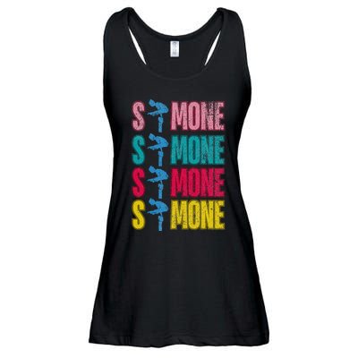 Simone Balance Beam Ladies Essential Flowy Tank