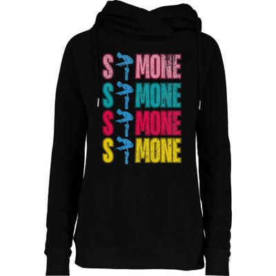 Simone Balance Beam Womens Funnel Neck Pullover Hood