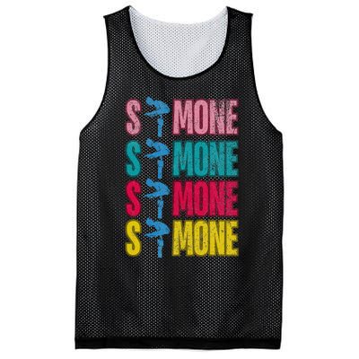 Simone Balance Beam Mesh Reversible Basketball Jersey Tank