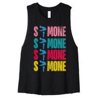 Simone Balance Beam Women's Racerback Cropped Tank