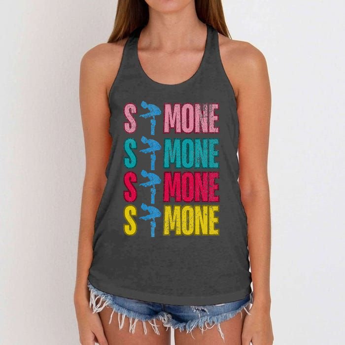 Simone Balance Beam Women's Knotted Racerback Tank