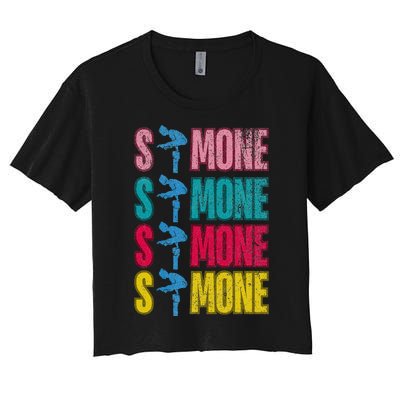 Simone Balance Beam Women's Crop Top Tee