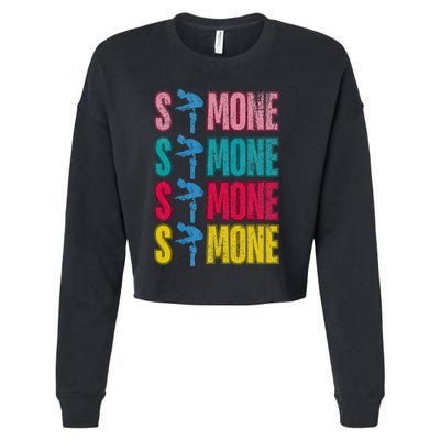 Simone Balance Beam Cropped Pullover Crew