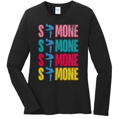 Simone Balance Beam Ladies Long Sleeve Shirt