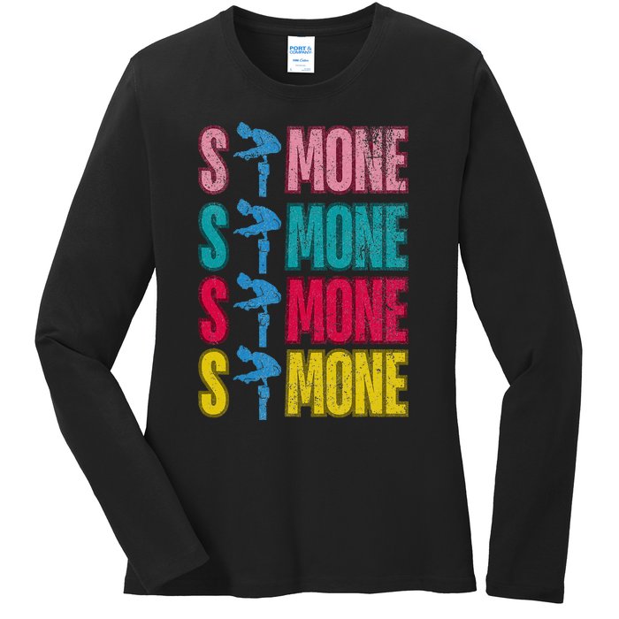 Simone Balance Beam Ladies Long Sleeve Shirt