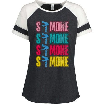 Simone Balance Beam Enza Ladies Jersey Colorblock Tee