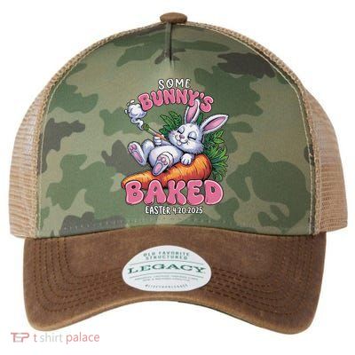 Some Bunny's Baked Easter 420 Weed Smoking Rabbit Cannabis  Legacy Tie Dye Trucker Hat