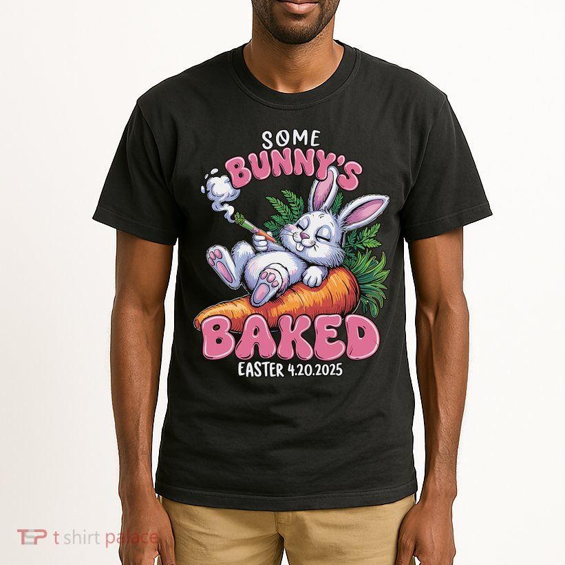 Some Bunny's Baked Easter 420 Weed Smoking Rabbit Cannabis  Tall T-Shirt