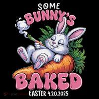 Some Bunny's Baked Easter 420 Weed Smoking Rabbit Cannabis  Tall T-Shirt