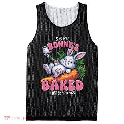 Some Bunny's Baked Easter 420 Weed Smoking Rabbit Cannabis  Mesh Reversible Basketball Jersey Tank