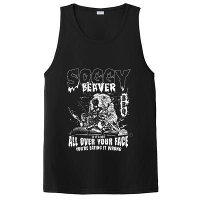 Soggy Beaver Bbq If ItS Not All Over Your Face PosiCharge Competitor Tank