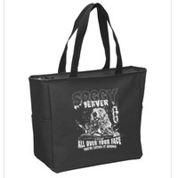 Soggy Beaver Bbq If ItS Not All Over Your Face Zip Tote Bag