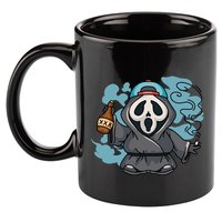 Skeleton Beer Cigar Funny Halloween 11oz C Handle Ceramic Mug