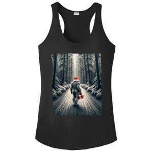 Santa Bigfoot Christmas Sasquatch Believe Ladies PosiCharge Competitor Racerback Tank