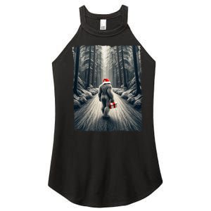 Santa Bigfoot Christmas Sasquatch Believe Women's Perfect Tri Rocker Tank