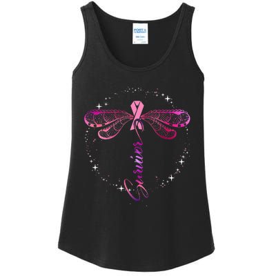 Survivor Breast Cancer Awareness Pink Ribbons Decor Ladies Essential Tank