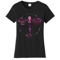 Survivor Breast Cancer Awareness Pink Ribbons Decor Women's T-Shirt