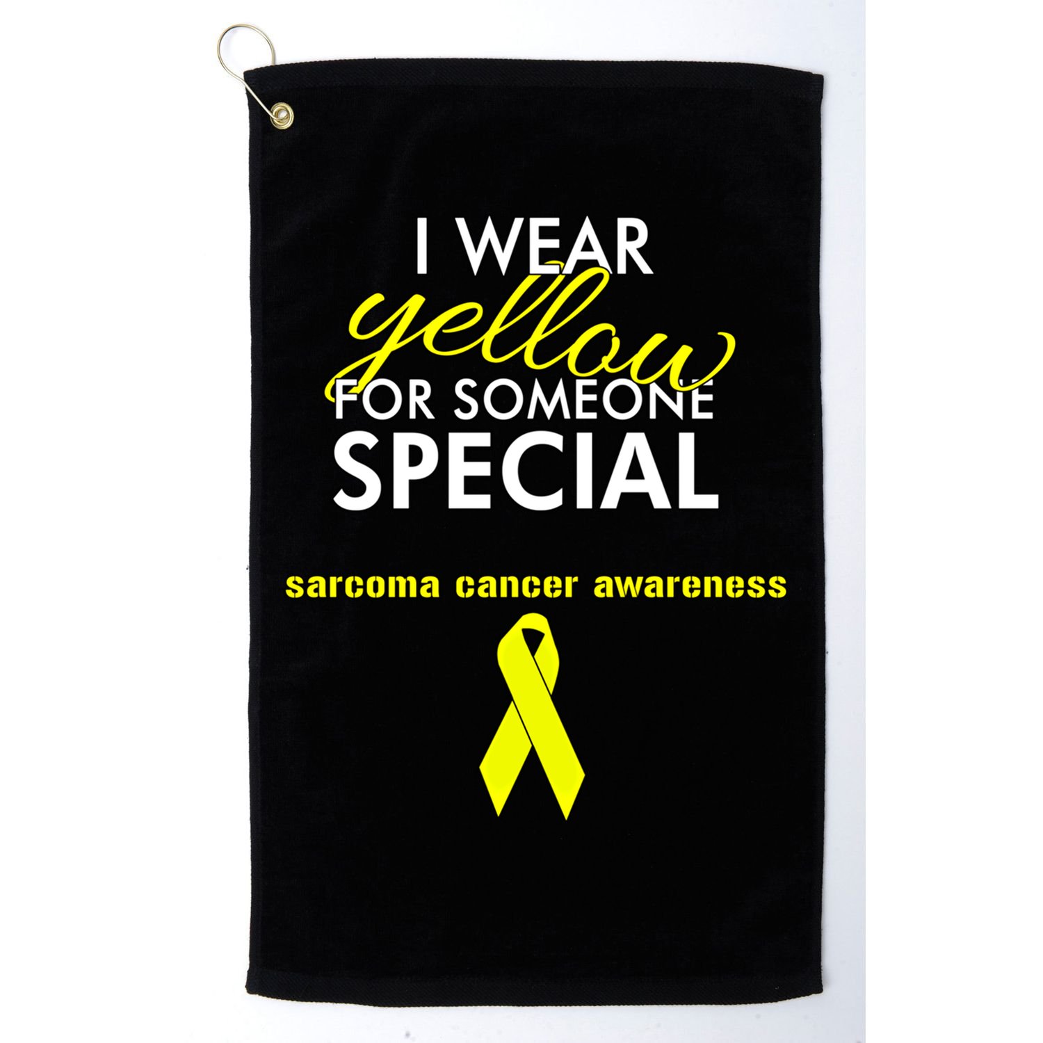 Survivor Bone Cancer Sarcoma Cancer Awareness Gift Golf Towel