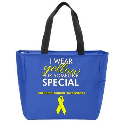Survivor Bone Cancer Sarcoma Cancer Awareness Gift Zip Tote Bag
