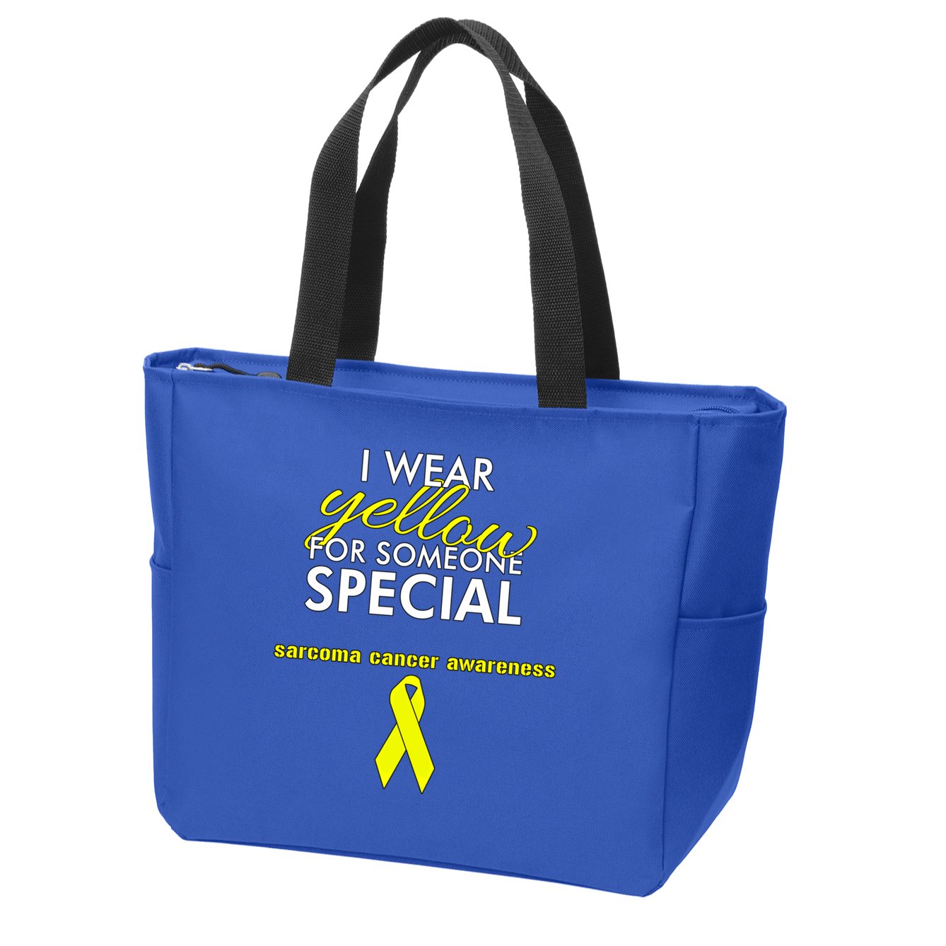 Survivor Bone Cancer Sarcoma Cancer Awareness Gift Zip Tote Bag