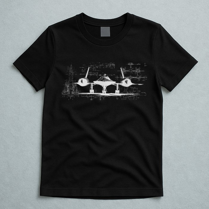 SR71 Blackbird Cold War Recon Plane T-Shirt