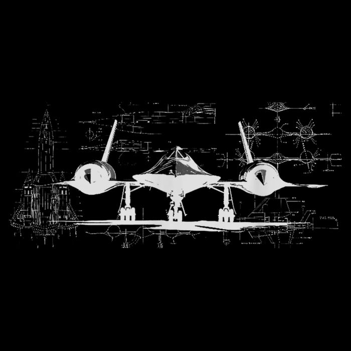SR71 Blackbird Cold War Recon Plane Cooling Performance Long Sleeve Crew