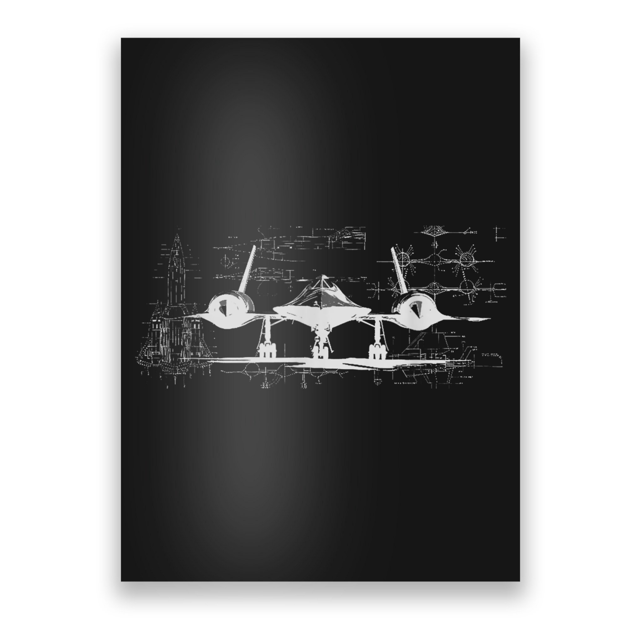 SR71 Blackbird Cold War Recon Plane Poster