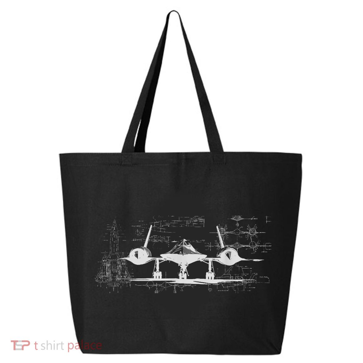 SR71 Blackbird Cold War Recon Plane 25L Jumbo Tote