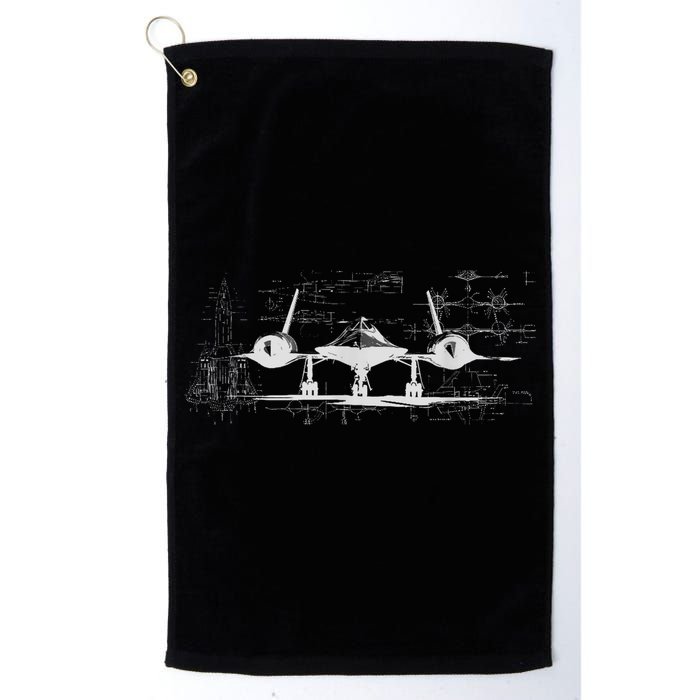 SR71 Blackbird Cold War Recon Plane Golf Towel