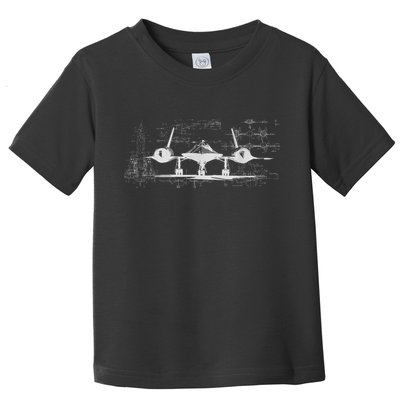 SR71 Blackbird Cold War Recon Plane Toddler T-Shirt