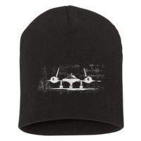 SR71 Blackbird Cold War Recon Plane Short Acrylic Beanie