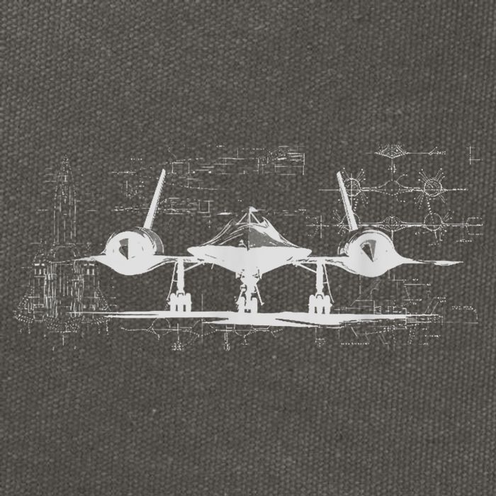 SR71 Blackbird Cold War Recon Plane Cotton Canvas Backpack