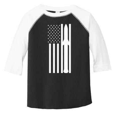 Starship Boca Chica Starbase A American Flag Toddler Fine Jersey T-Shirt