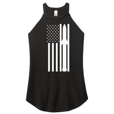 Starship Boca Chica Starbase A American Flag Women’s Perfect Tri Rocker Tank