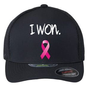 Survivor Breast Cancer Awareness Funny Gift Flexfit Unipanel Trucker Cap